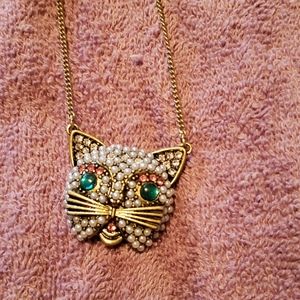 Betsey Johnson Cat Necklace